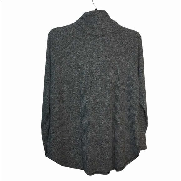 Sonoma XXL 20 - 22 Cowl Mockneck Shirt Sweater Ribbed Top Gray Stretchy NWT - Picture 6 of 11
